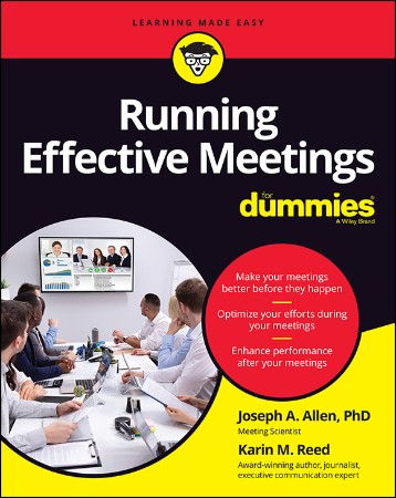 Cover: Running Effective Meetings for Dummies - Joseph A. Allen PhD