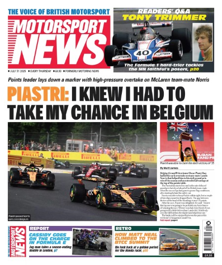 Motorsport News July 31 2025