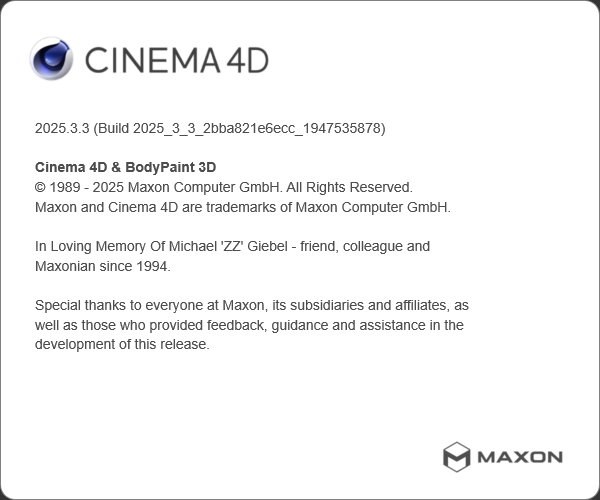 Maxon Cinema 4D 2025.3.3