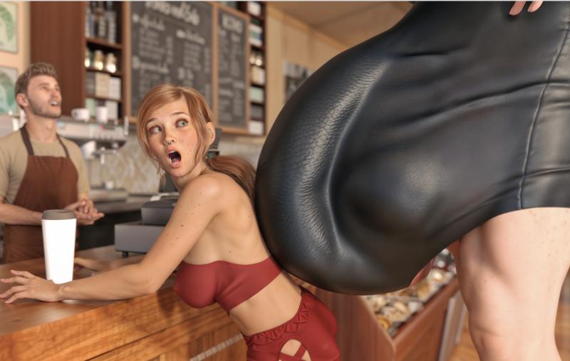 GiantPoser - A cup of coffee, please 3D Porn Comic