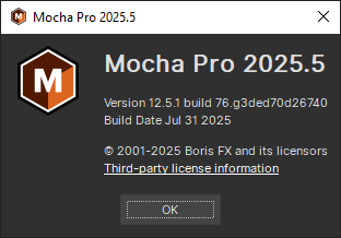 Boris FX Mocha Pro 2025 v12.5.1