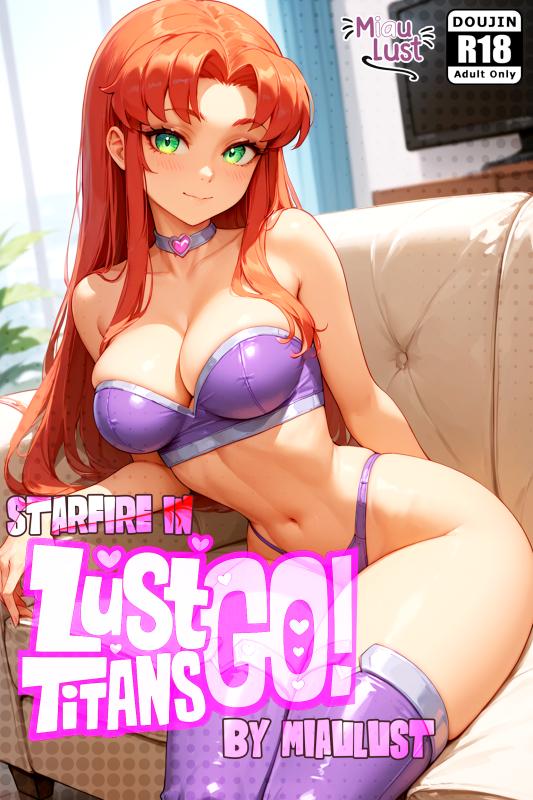 MiauLust - Starfire in Lust Titans Go! Porn Comics                            / AI Porn
