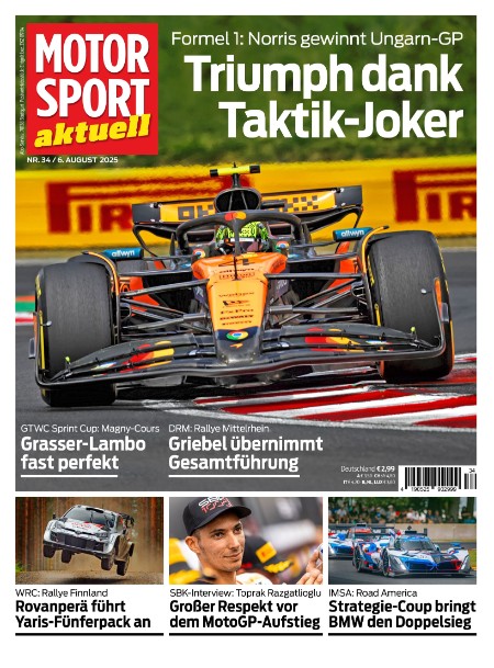MOTORSPORT aktuell No 34.2025 MOTORSPORT aktuell No 34.2025