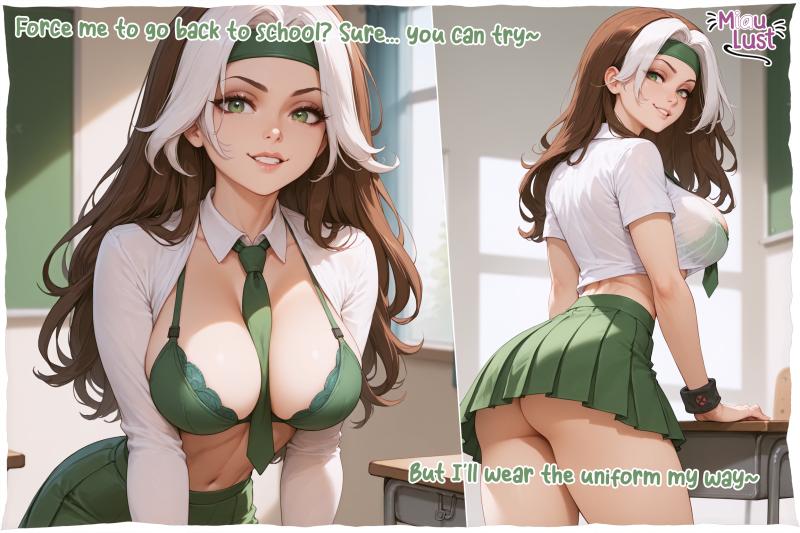 MiauLust - Rogue from Xmen Porn Comics                        / AI Porn