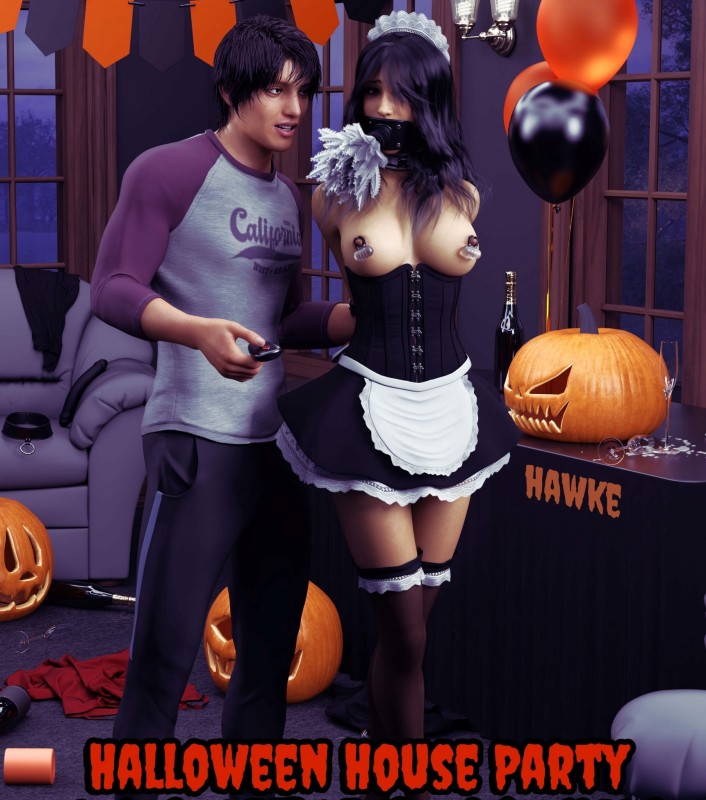 Hawke - Halloween House Party: Morning After Porn Comics