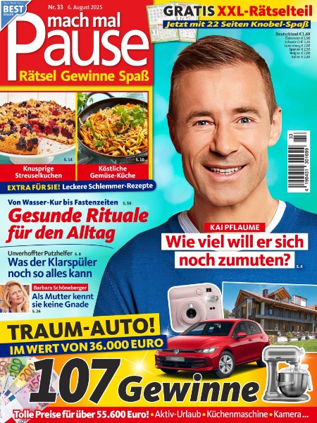 Mach mal Pause 5.8.2025 Mach mal Pause 5.8.2025