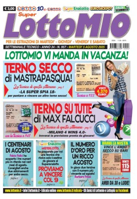 Lottomio di Martedi N.957 - 05 Agosto 2025