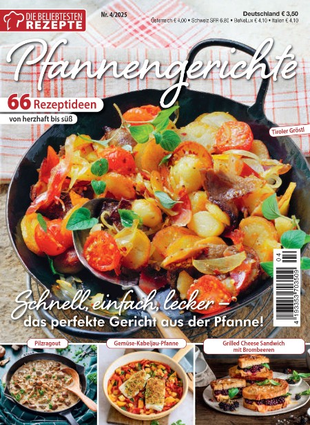 Die beliebtesten Rezepte 4.2025 Die beliebtesten Rezepte 4.2025