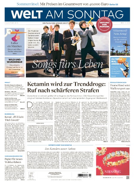 Die Welt 9.8.2025 Die Welt 9.8.2025