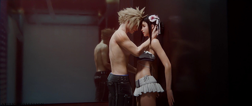 Tifa and Cloud - Costa Del Sol
