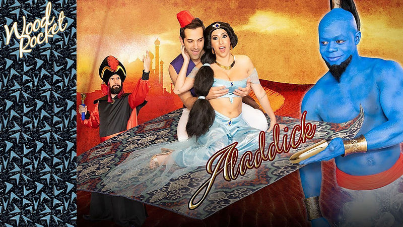 Aladdin Porn Parody  Aladdick : April O'Neil (WoodRocket) HD 720p