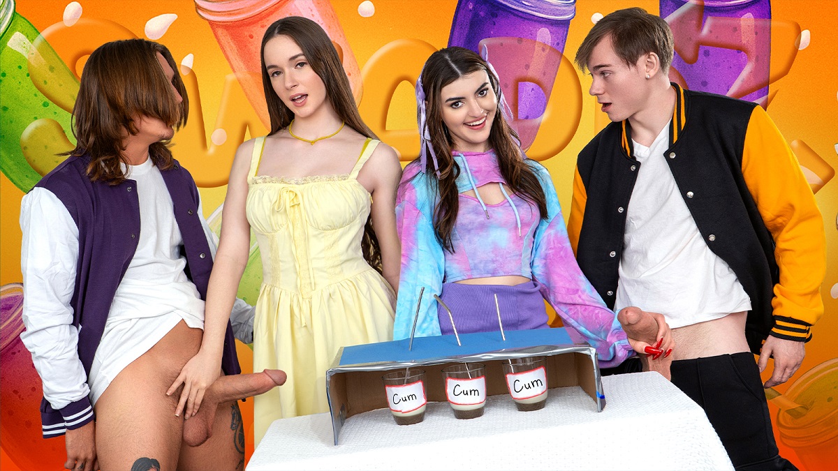 Hazel Moore, Julia James - Two Cum Smoothies Coming Up