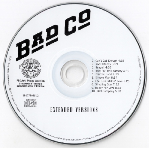 Bad Company - Extended Versions (2011) (Lossless + 320)