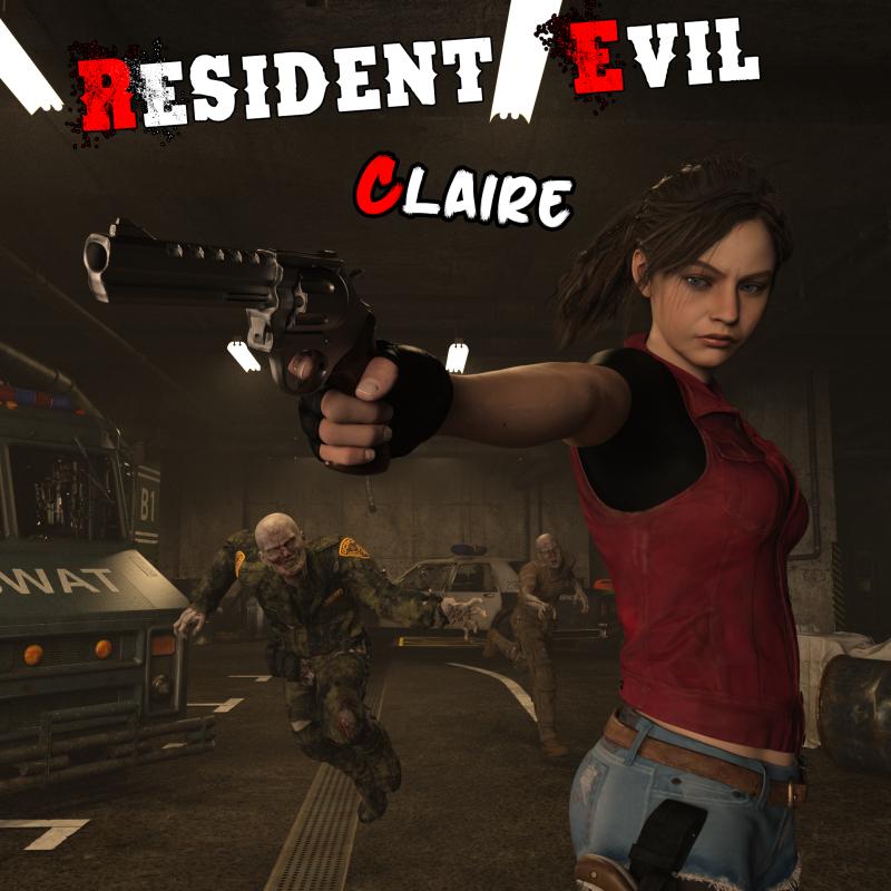 Poor Dog - Resident Evil: Claire 3D Porn Comic