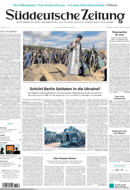 Süddeutsche Zeitung 20.8.2025 Süddeutsche Zeitung 20.8.2025