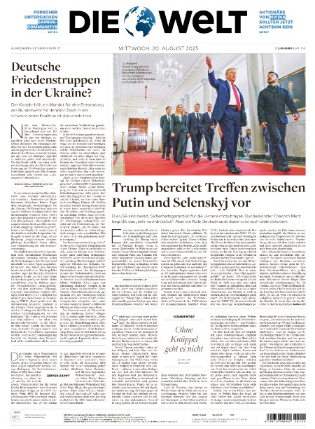 Die Welt 20.8.2025
