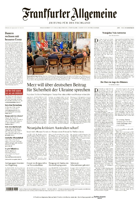 Frankfurter Allgemeine Zeitung 20.8.2025