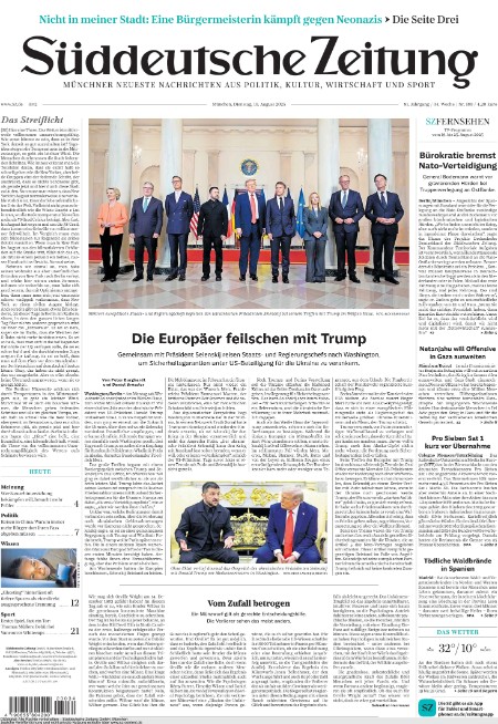 Süddeutsche Zeitung 19.8.2025 Süddeutsche Zeitung 19.8.2025