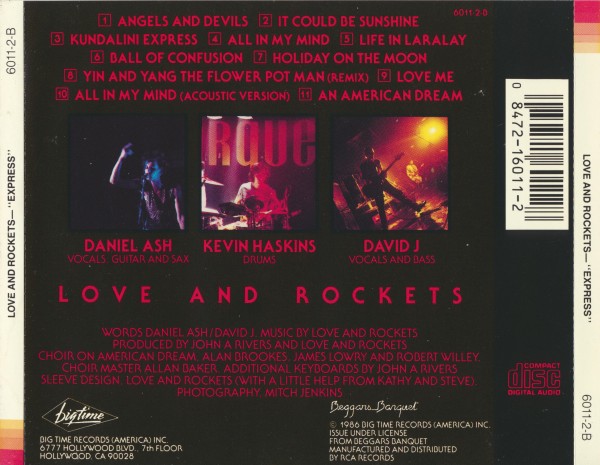 Love And Rockets - Express (1986) (Lossless + 320) Love And Rockets - Express (1986) (Lossless + 320)