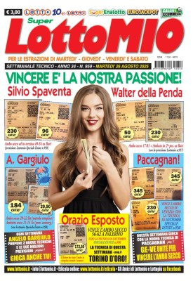 Lottomio di Martedi N.959 - 26 Agosto 2025