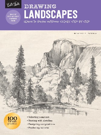 Cover: Drawing: Landscapes & Vistas: Learn to draw an assortment of outdoor scenes-step by step - Cardaci