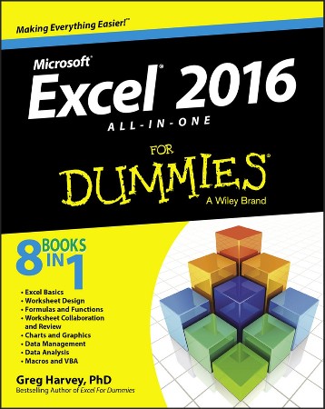 Cover: Excel 2016 All-In-One For Dummies - Harvey