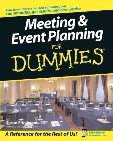 Cover: Meeting and Event Planning for Dummies - Friedmann