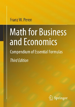 Cover: Financial Math for Business and Economics - Peren