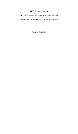 Cover: Best Ab Exercises - Barrett