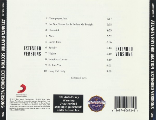 ARS (Atlanta Rhythm Section) - Extended Versions (2011) (Lossless + 320)