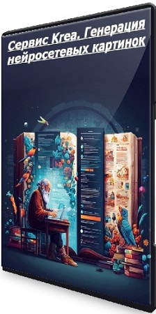 постер к Дмитрий Зверев - Сервис Krea. Генерация нейросетевых картинок (2025) Видеокурс