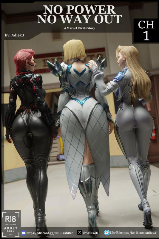 Adiex3D - No Power No Way Out (Marvel Rivals) 3D Porn Comic