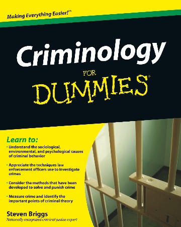 Cover: Criminology For Dummies, 2nd Edition - Briggs