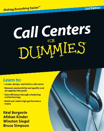 Cover: Call Centers for Dummies - Bergevin