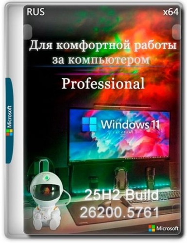 Windows 11 25H2 Pro Build 26200.5761 (RUS/2025)