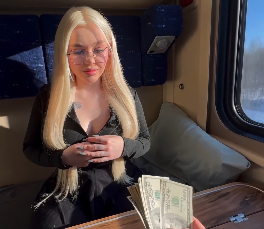 Blondessa Pickup Hot Blonde Girl And Fuck On The Train FullHD 1080p