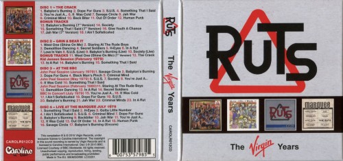 The Ruts  The Virgin Years (2015) 4CD Lossless