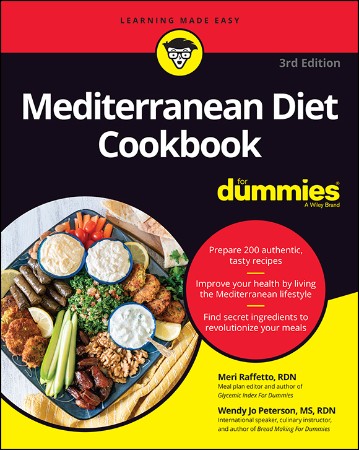 Cover: Mediterranean Diet Cookbook For Dummies - Meri Raffetto
