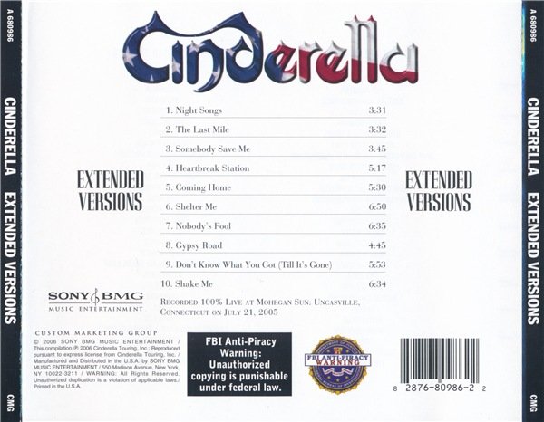 Cinderella - Extended Versions (2006) (Lossless + 320) Cinderella - Extended Versions (2006) (Lossless + 320)