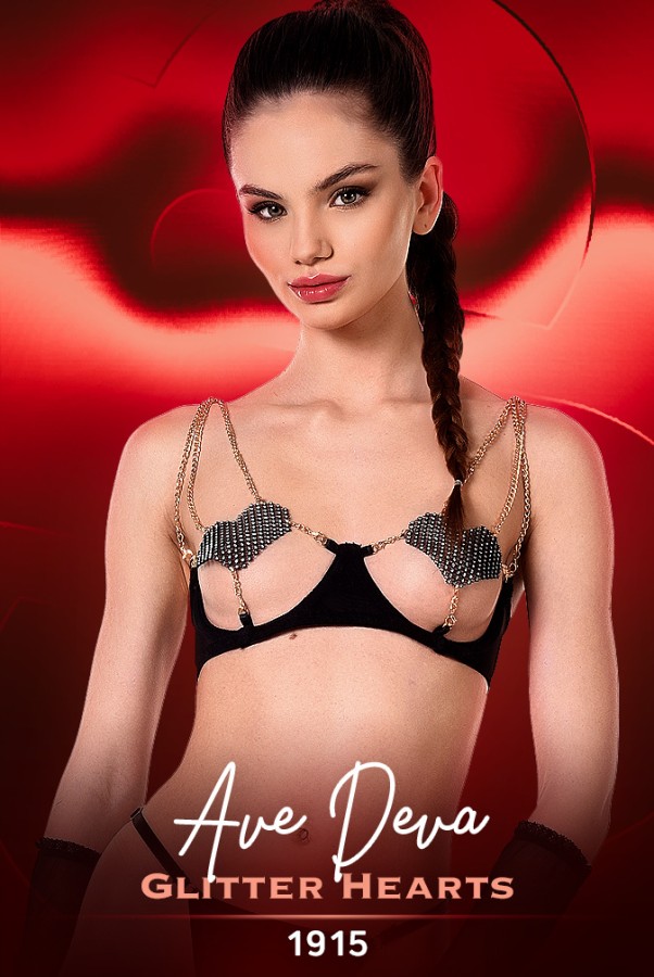 2025-09-05 Ave Deva - Glitter Hearts - Card # f1915