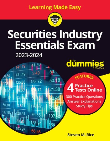 Cover: Securities Industry Essentials Exam For Dummies with Online Practice) - Rice, Steven M.