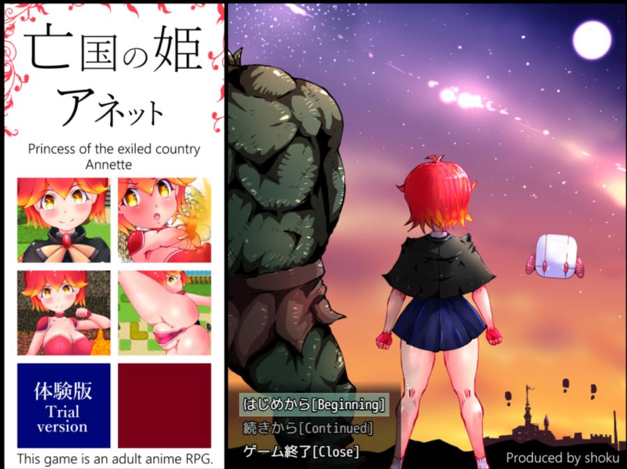 Shoku - Princess of the Exiled Country, Annette Ver.1.00 Final Win/Mac + Full save (eng) Porn Game