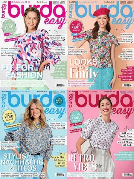 Burda Easy №№1-4 (Архив 2024) Germany