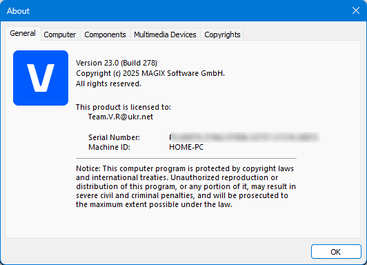 MAGIX VEGAS Pro 23.0.0.278