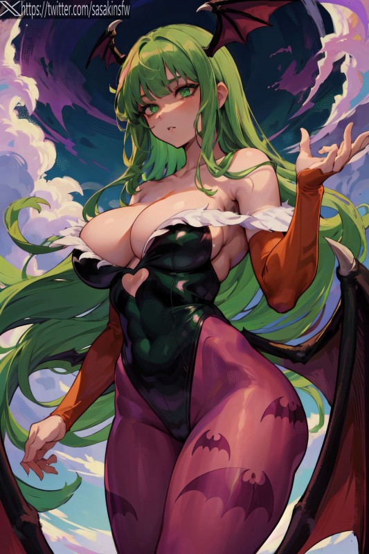 Sasakinsfw - Morrigan Aesland Hentai Comics     / AI Porn