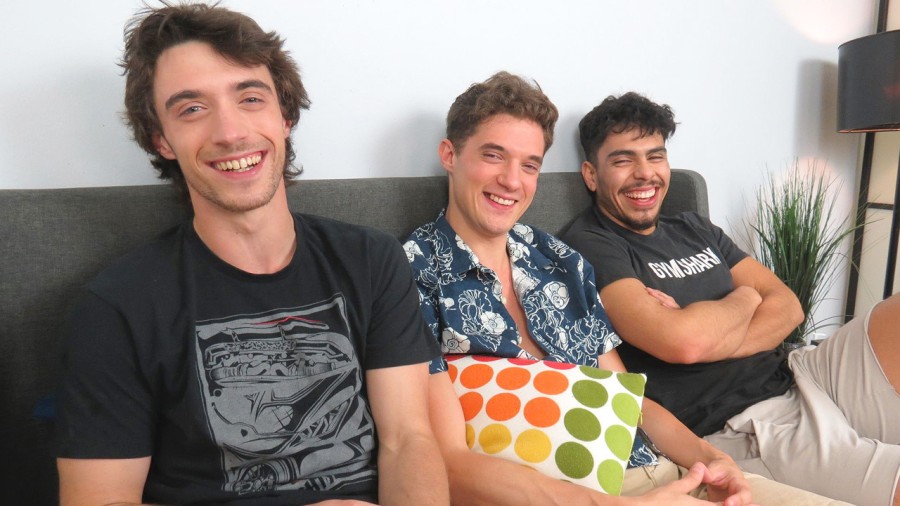 BrokeStraightBoys - Ricky Bobby, Andy Adler & Bruce Garcia - Twink Takes Two Cocks Double Penetrated