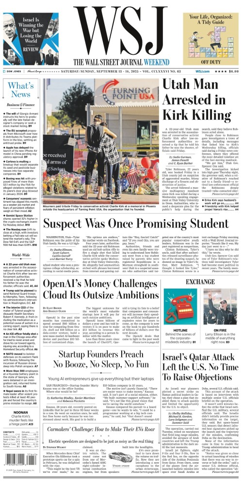 The Wall Street Journal – September 13 2025