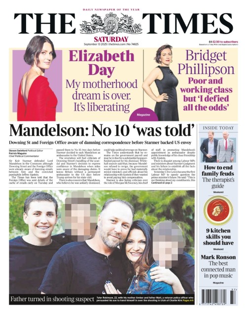 The Times - 13 September 2025