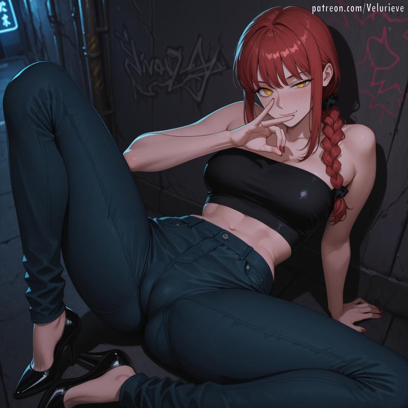 Velurieve - Makima (Tube top) Hentai Comics                  / AI Porn