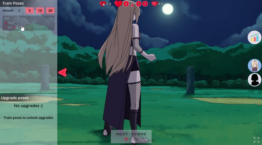 Dinaki - Kunoichi IDLE - Naruto Clicker Demo Porn Game